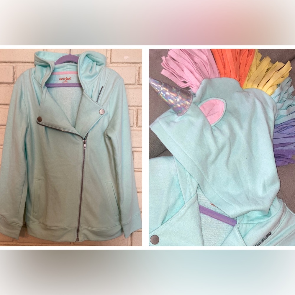 nwot-🌈🦄Cat and Jack Unicorn Hoodie